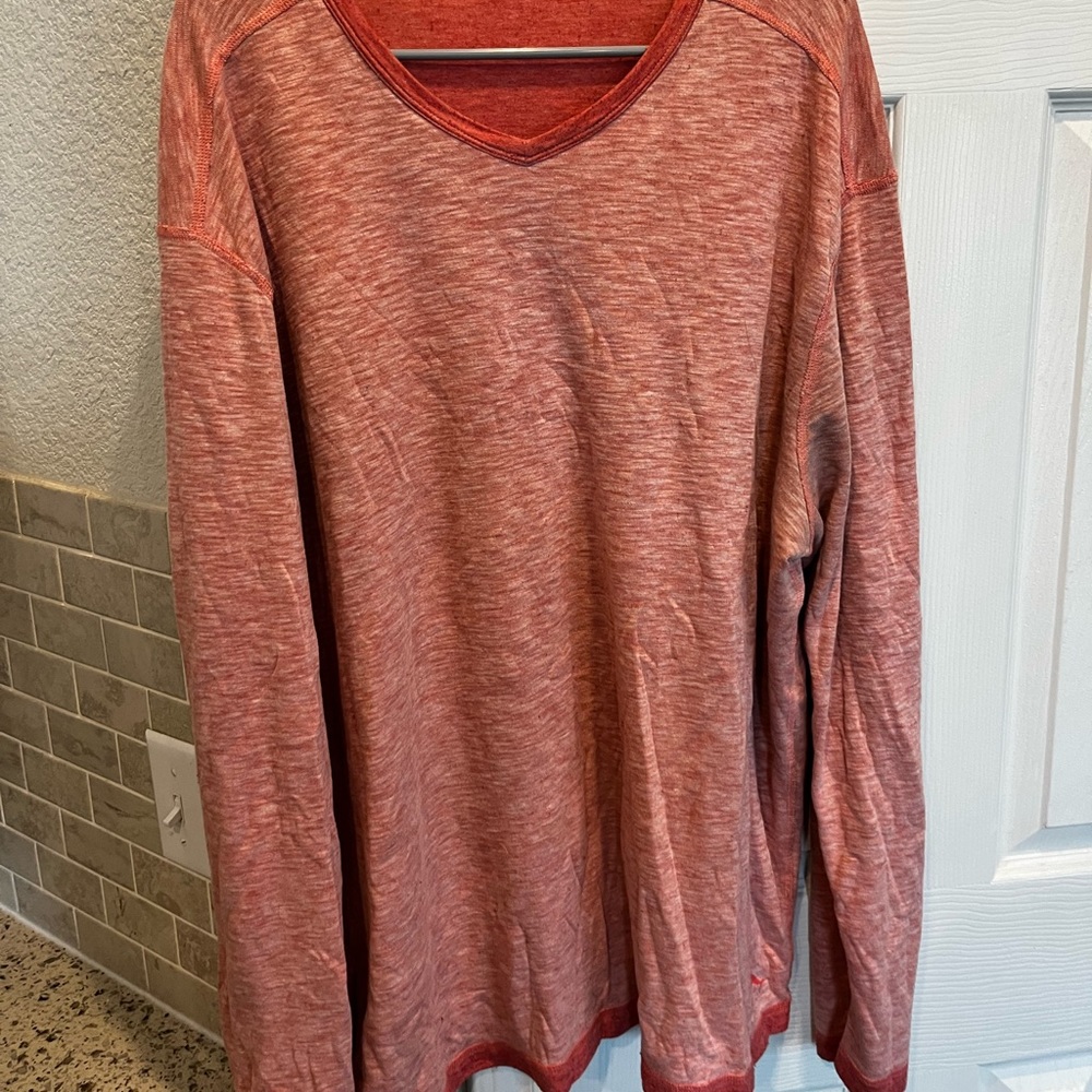 Salmon, pink, Tommy Bahama XL long sleeve
